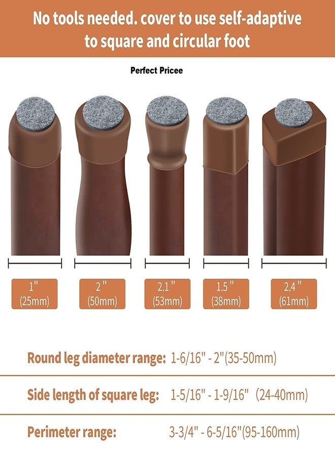 Perfect Pricee 4pc Silicone Chair Leg Floor Protectors Rubber Chair Leg Caps Furniture Protector to Prevent Scratches, Reduce Noise, Anti-Slip |Stool, Table (Multicolour) - Image 4